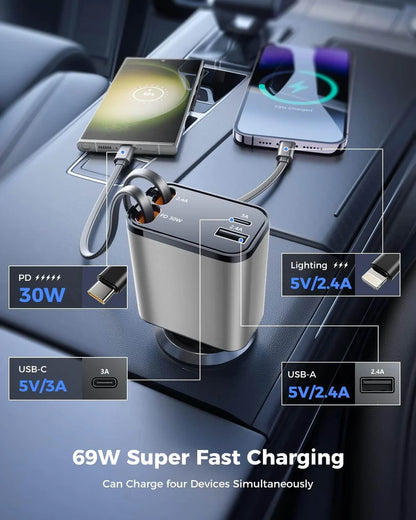 3 IN 1 CAR CHARGER
