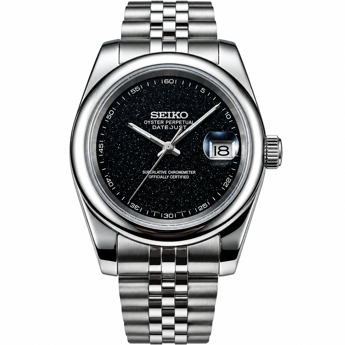 Galaxy Datejust-Style Quartz Watch